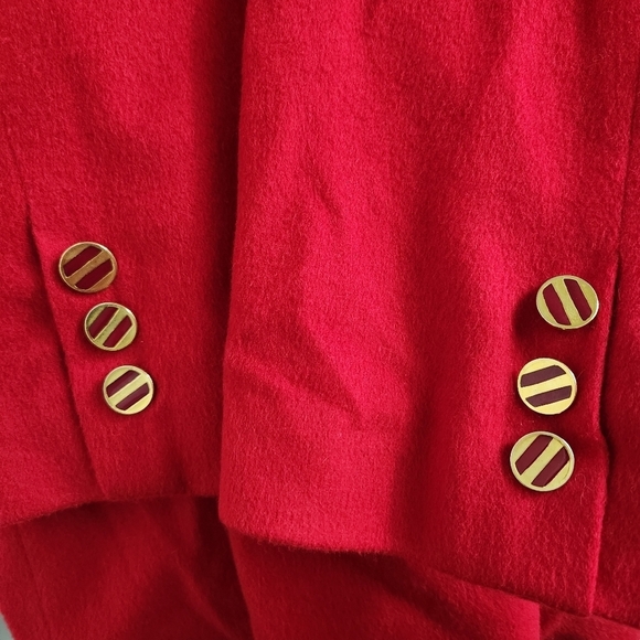 Fleurette Cashmere Coat Women's Size Large Red - Picture 9 of 13